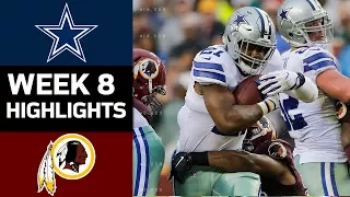 Cowboys vs. Redskins | NFL Week 8 Game Highlights