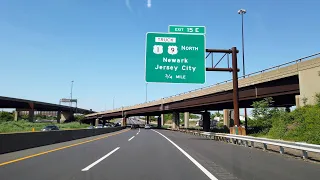 New Jersey Turnpike (I-95) north | Woodbridge to Newark NJ | Exits 11 to 15