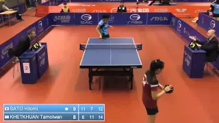 2014 Swedish Open U21 WS QF SATO Hitomi JPN vs KHETKHUAN Tamolwan THA