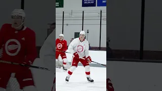 Simon Edvinsson at Detroit Red Wings Training Camp