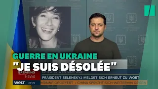 Cette interprète ukrainienne fond en larmes en traduisant Zelensky