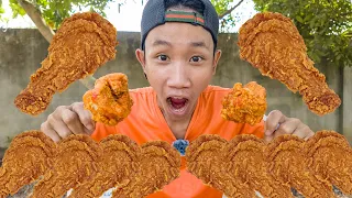 NERF GUN VLOG CHICKEN FRIED BATTLE: THỬ THÁCH ĂN GÀ RÁN KFC