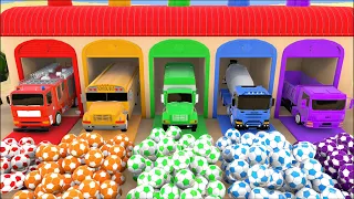 five little monkey - Baby songs Learn city truck names - Nursery Rhymes & Kids Songs