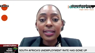 South Africa's unemployment rate has gone up