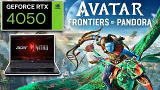 RTX 4050 Avatars Frontiers of Pandora Gameplay Test | Acer Nitro V | 1080p | 1440p 🔥