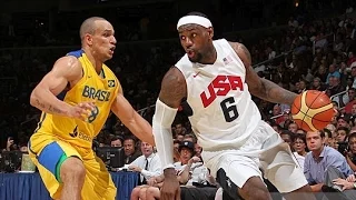 Brazil @ USA 2012 Olympic Basketball Exhibition FULL GAME HD 720p English