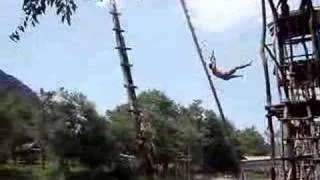 Crazy Irishman on Ropeswing in Laos