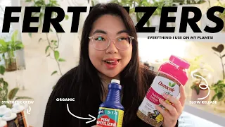 All about FERTILIZERS! | Plant Food vs Fertilizer, Organic vs Synthetic | Everything I use!