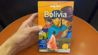 LONELY PLANET BOLIVIA COUNTRY GUIDE TRAVEL BOOK CLOSE UP AND INSIDE LOOK