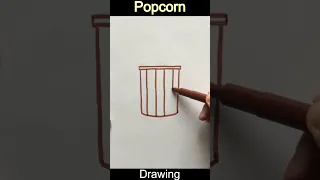 How To Draw Funny Popcorn #shorts #drawing #art #howtodraw #artforkidshub #drawingforkids