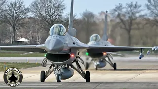 5x Dutch F-16 | Runway 24L departures | Volkel Air Base (UDE/EHVK)