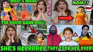 She’s Heerree! Cutting Open Squid Games Doll, She Is Turning Into Creepy Doll Rewind (Skit)