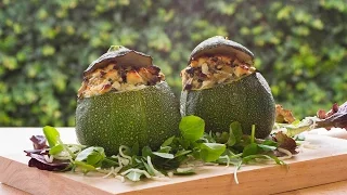 Stuffed round courgette - Courgette redonda recheada | COOKING HAPPINESS