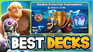 Top 5 BEST DECKS for the Double Evolution Global Tournament!