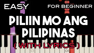 PILIIN MO ANG PILIPINAS ( LYRICS ) - ANGELINE QUINTO | SLOW & EASY PIANO