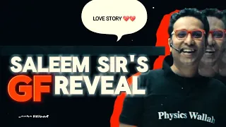 Saleem Sir's GF 😍 Reveal // Funniest Moment Of Class. #saleemsir #pw #physicswallah #pwians #arjuna