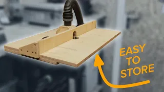 How to make a router table that fits in a small workshop