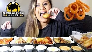 Buffalo Wild Wings + Crunchy Onion Rings Mukbang