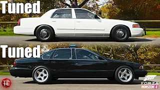 Forza Horizon 4: Tuned vs Tuned! Ford Crown Vic vs Chevy Impala SS!