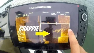 How to locate Crappie with Side Imaging sonar
