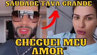 Gusttavo Lima VOLTA pra CASA e diz “Cheguei meu AMOR” e Andressa Suita espera o amado com os FILHOS