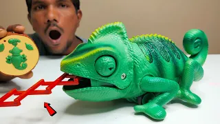 RC Realistic Prank Chameleon Lizard Unboxing & Testing - Chatpat toy tv