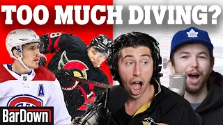 IS THERE TOO MUCH DIVING IN THE NHL? | BARDOWN PODCAST