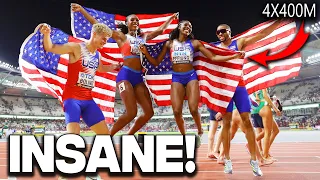 Something INSANE Just Happened In the 4x400 Meter Mixed Relay! Team USA.