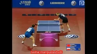 Ma Lin vs Lucjan Blaszczyk (WTTC 2005)