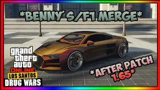 GTA 5 SOLO CAR 2 CAR MERGE GLITCH HOW TO MERGE F1 BENNY WHEELS ON CARS AFTER PATCH 1.65