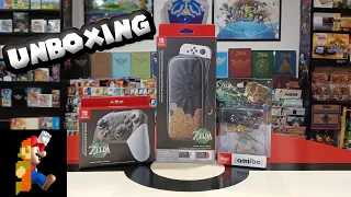 Unboxing Zelda: Tears of the Kingdom Pro Controller, Amiibo and Carrying Case