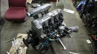 Сборка двигателя ОМ 616 Мерседес 207 Т1