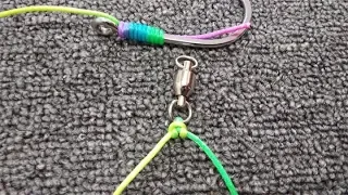 钓鱼高手分享的八字环绑串钩方法，可以防止子线缠绕和切线