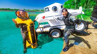 SUBMARINE VS MINI SUBMARINE UNDERWATER CHALLENGE!!! (Gone Wrong..)