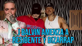 RESIDENTE cuenta como J BALVIN quería CONVENCER a BIZARRAP de NO SUBIR la SESSION