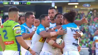 NRL Highlights: Canberra Raiders v Gold Coast Titans - Round 9