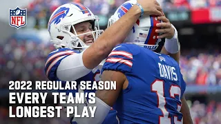 Every Team's Longest Play from the 2022 Regular Season | NFL 2022 Highlights