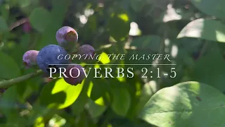 SIMPLE WATERCOLOR BLUEBERRIES- ArtVlog- Proverbs 2: 1-5