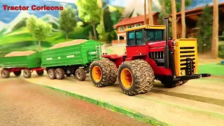 HEAVY GRAIN TRANSPORT with TRACTOR on the Corleone Farm