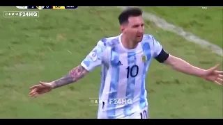Lionel Messi Freekick Goal | Argentina 3-0 Ecuador | Copa America Quarter-Finals 2021