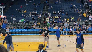 KLAY THOMPSON Pregame Shooting Routine (HE IS FINALLY BACK!!)