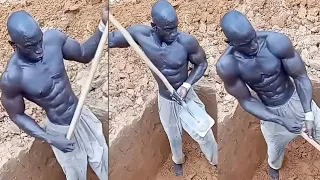 No Gym No Protein Powder But this Construction Worker Looks Jacked🔥