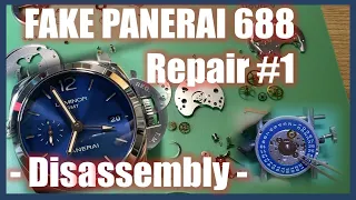 Fake PANERAI 688 GMT review and servicing part #1