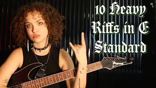 10 Heavy Riffs in E Standard Tuning