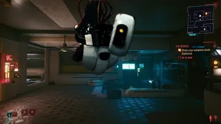 Portal 2 easteregg in Cyberpunk 2077