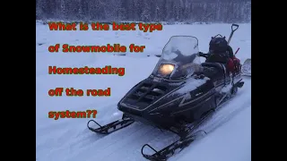 Polaris Indy LX wide track snowmobile. Homesteading off the road system [how to choose a snowmobile]