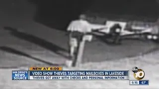Surveillance video shows mail thieves prowling Lakeside neighborhood