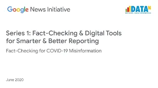 Fact-Checking for COVID-19 Misinformation (English)