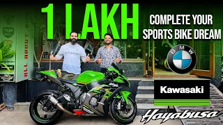KAWASAKI ,HAYABUSA, BMW ke maje sirf 1lakh me | Cheap Used Superbike Sale in Delhi | All About bikes