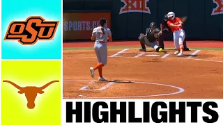 #3 Oklahoma State vs #7 Texas Highlights [GAME 2] | NCAA Softball Highlights | 2023 College Softball